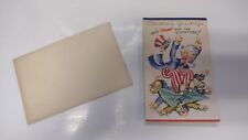 Rare Anti Axis / Anti Hitler / unused birthday card / stamp book /  graphics picture