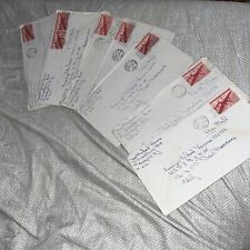 Lot of 7 1945 NJ Navy Wife Love Letters to USS Nutmeg Ensign After War Ends WWII picture