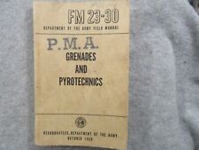 ARMY MANUAL FM 23-30 GRENADES AND PYROTECHNICS 1959 picture