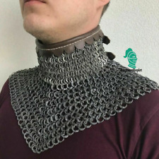 Chainmail Collar , 7 mm flat rivits and warsar , Bishop Mantle Riveted chainmail picture