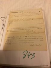 843 CIVIL WAR CARTHAGE TENNESSEE SUTLER OATH 1863 SGN JL DUNGAN PROVOST MARSHAL picture