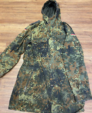 German Parka Original Army Military Hooded Jacket Field Flecktarn Camo Used picture