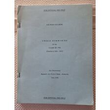 ASAF Air War College 1956 Thesis Summaries Rare Official Use picture
