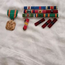 Military Ribbon Medal With Anchor Plus Ribbon Medal Bars For Lapels picture