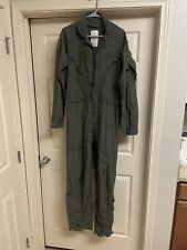 Flight Suit Coveralls Flyers Size 40L Sage Green CWU 27/P US Military Overalls picture