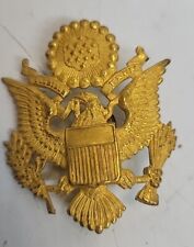 WWII Army officer hat badge,solid back picture