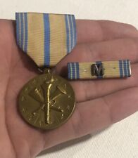 Vintage US Army Armed Forces Reserve Full-size Military Medal With Ribbon Bar picture