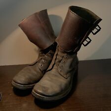 WW2 WWII Original US Double Buckle Boots picture