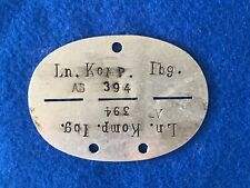 Original WW2 German Air Force luftwaffe Dog Tag ID WWII Signals picture