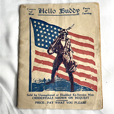 Hello Buddy WWI Comics Of War Antique Ex Service Members Military picture
