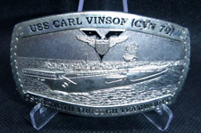 USS Carl Vinson CVN 70 Strength Through Teamwork Belt Buckle Used Navy picture