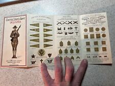 WW1 ARMY & NAVY INSIGNIA PAMPHLET, BROMO-SELTZER FOR HEADACHES picture
