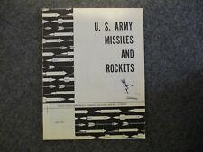 1965 US ARMY NASA MSFC ROCKETS BOOKLET w/ PHOTOS THROUGHOUT REDSTONE ROCKET-RARE picture