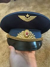 Air Force Pilot Vdv Paratrooper Soviet Army Union Officer  Cap Ceremonial  picture