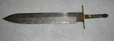 Antique Knife Civil War Era The Original OK Bowie Knife Frosted Blade AKXLN picture