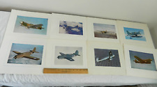 Vintage 8 WWII Curtiss Military Airplanes Photographic Prints USAAF Navy Army picture