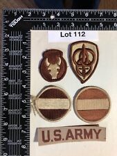 Vintage US Army Desert uniform unit patches,  picture