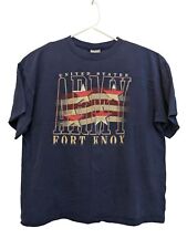 United States Army Fort Knox Men's Blue Cotton Short Sleeve T-Shirt XXL picture