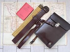Officer's leather bag-tablet of the Red Army of the USSR, Belts, map, book. picture