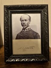 1881 Joseph E Johnston Autographed Signed Cut Confederate General Civil War picture