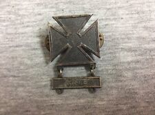 Vintage US Army Maltese Cross Military Rifle GI Lapel Pin picture