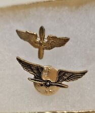 LOT OF 2 WINGS & PROPELLER PINS WWII picture