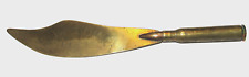 VINTAGE 1944 WWII TRENCH ART LETTER OPENER NEW GUINEA BRASS BULLET & BLADE picture