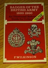 WW2 MILITARIA BOOK BADGES OF THE BRITISH ARMY 1820-1960 WITH PRICE GUIDE 1984/85 picture