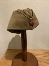 Original Soviet WWII / WW2 Red Army Pilotka Side Cap 1940 Dated picture