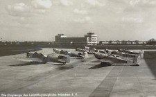 ORIGINAL - LIGHT AIRCRAFT CLUB MUNICH GERMANY PLANES PHOTO POSTCARD RPPC c1935 picture