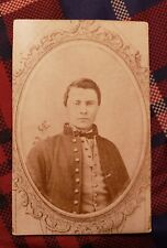 1860s CIVIL WAR SOLDIER. RARE CABINET CARD. HANDSOME HERO. picture