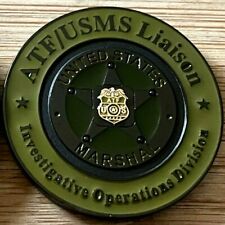 US Marshals Service - ATF Field Ops Liaison TB 1.75in super rare challenge coin picture