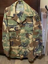 US Army BDU Jacket and Trousers, Full Insignia, Large Long picture