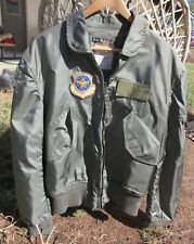 Very Nice CWU-36/p  Vintage Flight Jacket With Patches Size Medium picture