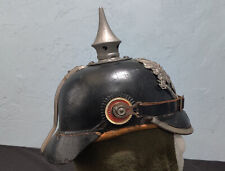WW1 German Prussian Pickelhaube Helmet - Dated 1915 Genuine Original picture
