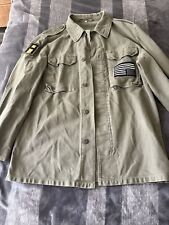 Military Style Jacket Length 28 Width 23 In Size Medium Color Green picture