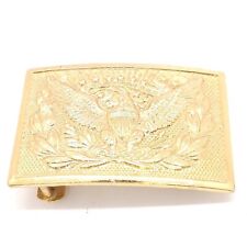 Replica Vintage Union Army Officers  Belt Buckle Brass Reproduction Reenacter picture