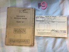 WWII 1948 Soldiers Release Papers And Service Record Card J R SMITH picture