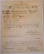1863 Civil War Letter Order For Horse Shoeing Supplies Aug 13 Special Requisitio picture