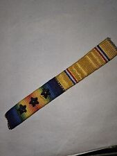 WWI Army Victory Medal Ribbon Bar With 3 Bronze Campaign Stars L@@K picture