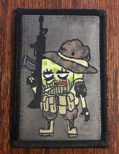 Tactical Spongebob Squarepants Morale Patch Military Army Badge Hook Flag USA picture