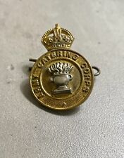 Vintage ARMY CATERING CORPS BRASS CAP BADGE picture