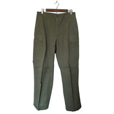 Vintage Army Tropical Combat Pants OG-107 1969 Vietnam War Rip Stop Poplin Green picture