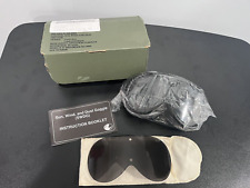 Military Issue Goggles Sun Wind and Dust 8465-01-328-8268 NIB 2 Lens Clear/Gray picture