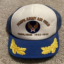 pampa army air field hat vintage rare htf WWII US SnapBack GSC Texas 1942-1945 picture