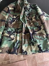 US Army Woodland Camo Field Jacket Large/Short  Stock# 8415-01-099-7837 picture