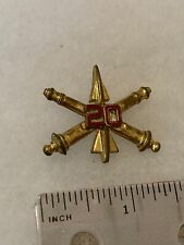 Authentic US Army 20th Air Defense Artillery Officer Collar Insignia Lapel Pin picture