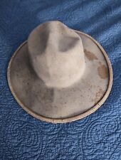 Extremely Rare Old American Wild West Outlaw Lawman Gunslinger Cowboy Hat (1900) picture