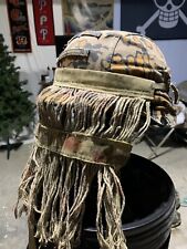 German WWII Steel Helmet- Stahlhelm USED REPO With Reversible Cover And Veil picture