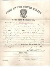 Army Honorably Discharged Record Private Rice September 1910 Fort McDowell CA picture